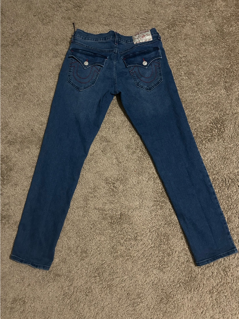 True Religion Men's Slim Dark Blue Jeans